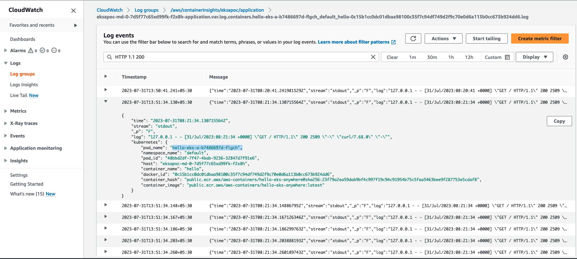 Observability Container Insights